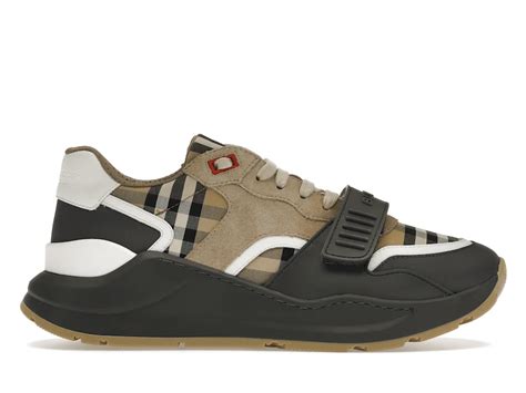 burberry vintage check leather bootie|archive beige check sneakers.